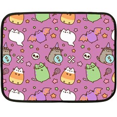 Pusheen Cat Fleece Blanket (mini) by Pakjumat