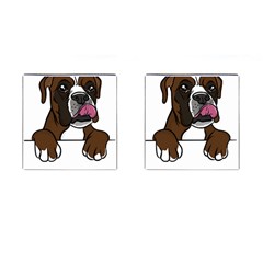 Boxer Dog T- Shirt Boxer T- Shirt Cufflinks (square) by JamesGoode