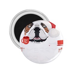 English Bulldog T- Shirt English Bulldog Merry Christmas T- Shirt 2 25  Magnets by ZUXUMI