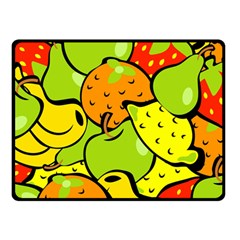 Fruit Food Wallpaper Fleece Blanket (small) by Dutashop