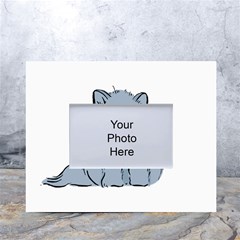 Persian Cat T-shirtwhite Look Calm Persian Cat 03 T-shirt (1) White Tabletop Photo Frame 4 x6  by EnriqueJohnson