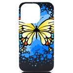 Butterfly Art T- Shirtbutterfly T- Shirt iPhone 14 Pro Black UV Print Case Front