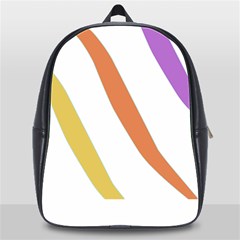 Abstract Pattern T- Shirt Abstract Pattern 6 School Bag (xl) by EnriqueJohnson