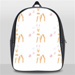 Doberman Pinscher T- Shirt Doberman Pinscher Dog Pattern T- Shirt (3) School Bag (XL) Front