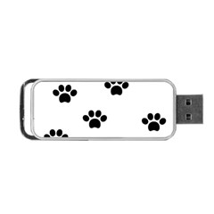 Dog Paw Print T- Shirt Paw Pattern 6 Portable Usb Flash (one Side) by EnriqueJohnson