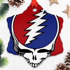 Grateful Dead Snowflake Ornament (two Sides) by Sarkoni