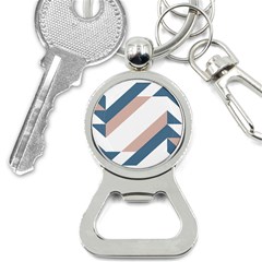 Geometric Abstract Art T- Shirt Mountain River Pattern Bottle Opener Key Chain by EnriqueJohnson