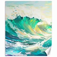 Waves Ocean Sea Tsunami Nautical Painting Canvas 20  X 24  by uniart180623