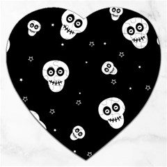 Skull Pattern Jigsaw Puzzle (heart) by Ket1n9