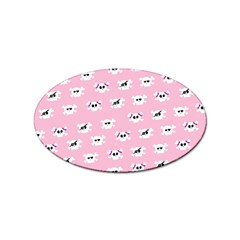 Girly Girlie Punk Skull Sticker Oval (10 Pack) by Ket1n9