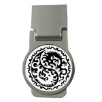 Ying Yang Tattoo Money Clips (Round)  Front