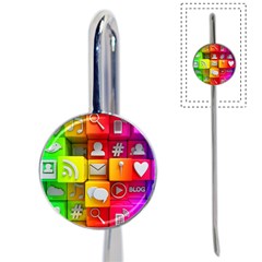 Colorful 3d Social Media Book Mark by Ket1n9