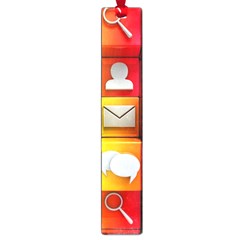 Colorful 3d Social Media Large Book Marks by Ket1n9