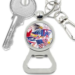 United States Of America Usa  Images Independence Day Bottle Opener Key Chain by Ket1n9