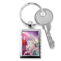 Clouds Multicolor Fantasy Art Skies Key Chain (rectangle) by Ket1n9