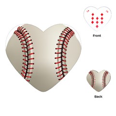 Baseball Playing Cards Single Design (heart) by Ket1n9