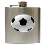 Soccer Ball Hip Flask (6 oz) Front