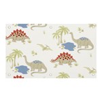 Dinosaur Art Pattern Banner and Sign 5  x 3  Front