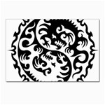 Ying Yang Tattoo Postcard 4 x 6  (Pkg of 10) Front