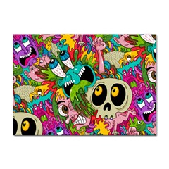 Crazy Illustrations & Funky Monster Pattern Sticker A4 (10 Pack) by Ket1n9