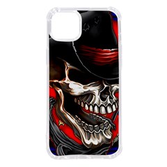 Confederate Flag Usa America United States Csa Civil War Rebel Dixie Military Poster Skull Iphone 14 Plus Tpu Uv Print Case by Ket1n9