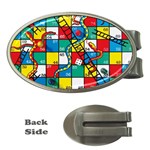 Snakes And Ladders Money Clips (Oval)  Front