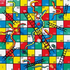 Snakes And Ladders Play Mat (square) by Ket1n9