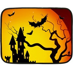 Halloween Night Terrors Two Sides Fleece Blanket (mini) by Ket1n9