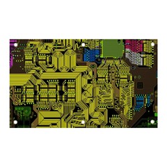 Technology Circuit Board Banner And Sign 5  X 3  by Ket1n9