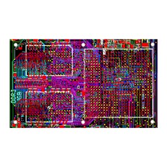 Technology Circuit Board Layout Pattern Banner And Sign 5  X 3  by Ket1n9