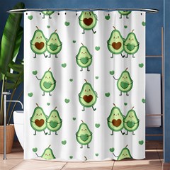 Cute-seamless-pattern-with-avocado-lovers Shower Curtain 60  X 72  (medium)  by Ket1n9