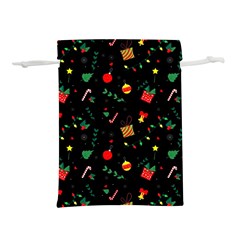 Christmas Paper Stars Pattern Texture Background Colorful Colors Seamless Copy Lightweight Drawstring Pouch (s) by Grandong