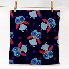 Owl-pattern-background Face Towel by Grandong