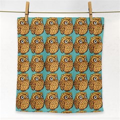 Owl Dreamcatcher Face Towel by Grandong