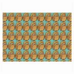 Owl-pattern-background Large Glasses Cloth (2 Sides) by Grandong