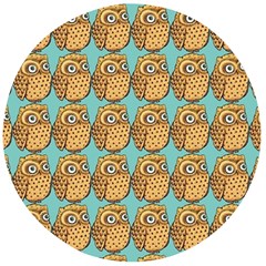 Owl Bird Cartoon Wooden Bottle Opener (round) by Grandong