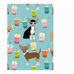 Chihuahua Bubble Kawaii Boba Tea Cute Dog Small Garden Flag (two Sides) by Grandong