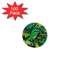 Dino Kawaii 1  Mini Magnets (100 Pack)  by Grandong