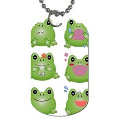 Kawaii-frog-rainy-season-japanese Dog Tag (two Sides) by Grandong