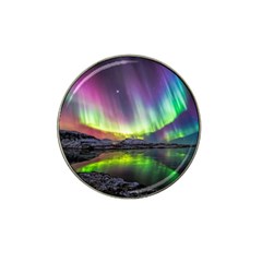 Aurora Borealis Polar Northern Lights Natural Phenomenon North Night Mountains Hat Clip Ball Marker by Grandong