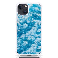 Blue Ocean Wave Texture Iphone 13 Tpu Uv Print Case by Jack14