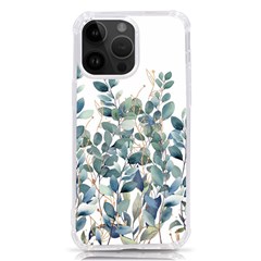 Green And Gold Eucalyptus Leaf Iphone 14 Pro Max Tpu Uv Print Case by Jack14