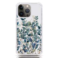 Green And Gold Eucalyptus Leaf Iphone 13 Pro Tpu Uv Print Case by Jack14