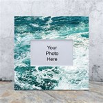 Blue Crashing Ocean Wave White Box Photo Frame 4  x 6  Front