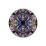  violet symmetry Rubber Coaster (Round) Front