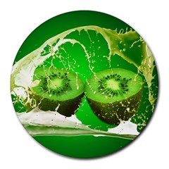 Kiwi Fruit Vitamins Healthy Cut Round Mousepad by Amaryn4rt