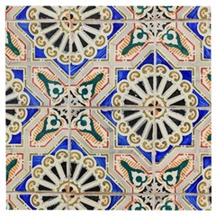 Ceramic-portugal-tiles-wall- Wooden Puzzle Square by Amaryn4rt