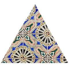 Ceramic-portugal-tiles-wall- Wooden Puzzle Triangle by Amaryn4rt