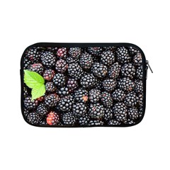 Blackberries-background-black-dark Apple Ipad Mini Zipper Cases by Amaryn4rt