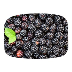 Blackberries-background-black-dark Mini Square Pill Box by Amaryn4rt